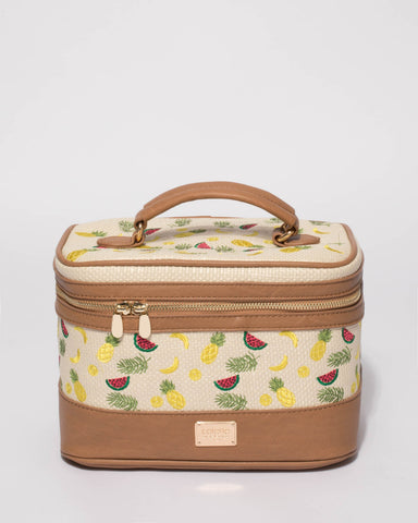 Natural Tutti Fruitti Cosmetic Case