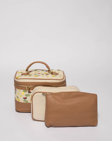 Natural Tutti Fruitti Cosmetic Case