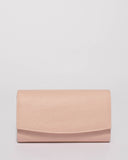 Pink Smooth Lizzie Evening Clutch Bag
