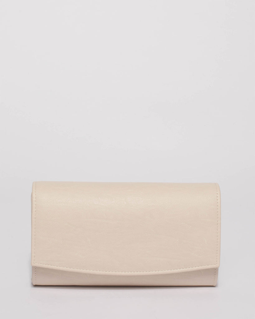 Ivory Smooth Lizzie Evening Clutch Bag