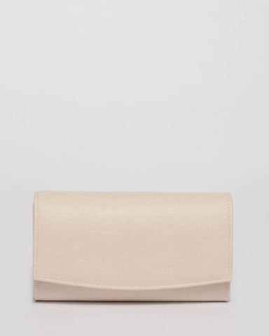 Ivory Smooth Lizzie Evening Clutch Bag