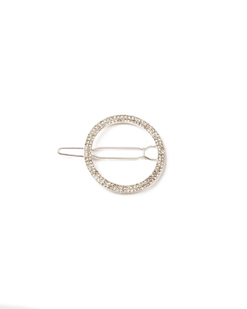 Crystal Pave Circle Hair Clip