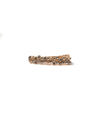 Crystal Gold Tone Pave Encrusted Hair Clip