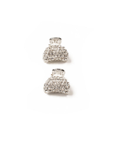 Crystal Pave Mini Hair Clip Set