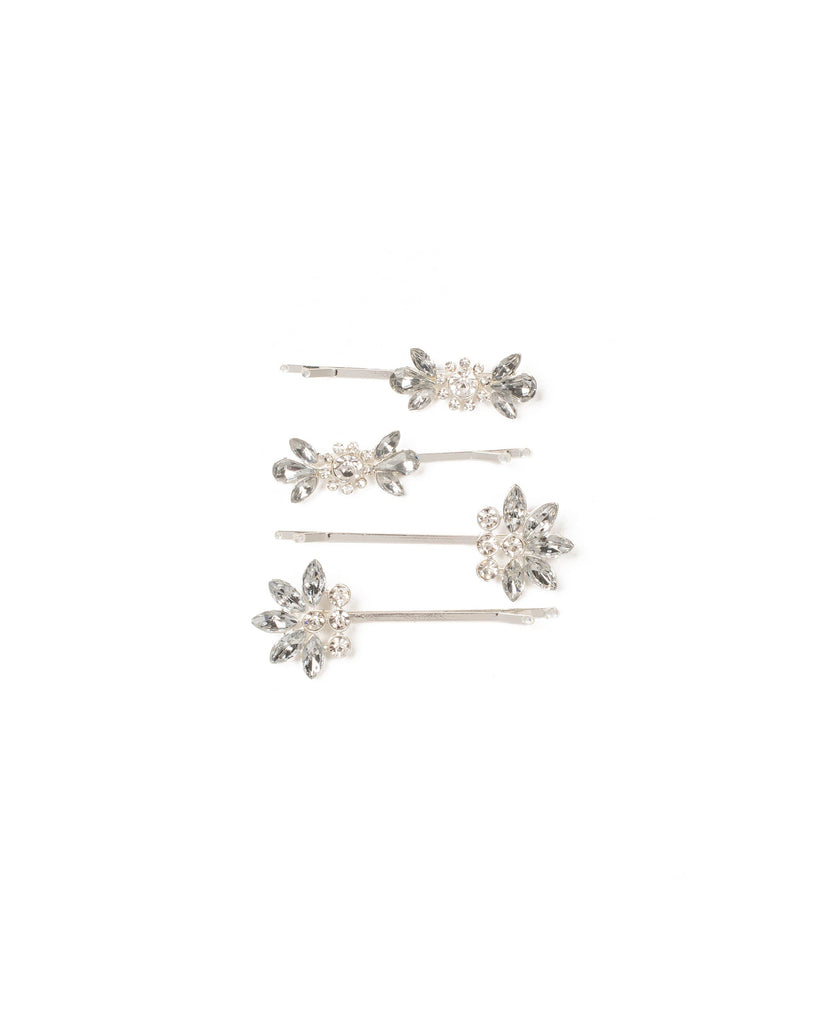 Crystal Encrusted Hair Pins Pack