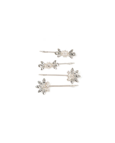 Crystal Encrusted Hair Pins Pack