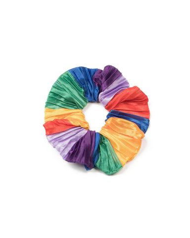 Multi Colour Rainbow Scrunchie
