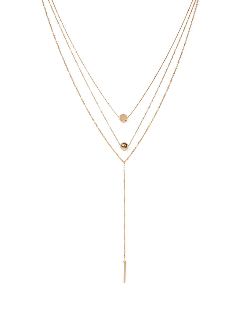 Gold Tone Fine Chain Necklace Pack