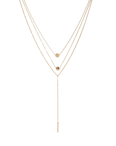 Gold Tone Fine Chain Necklace Pack
