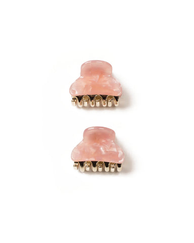 Pink Acrylic Hair Clip Pack