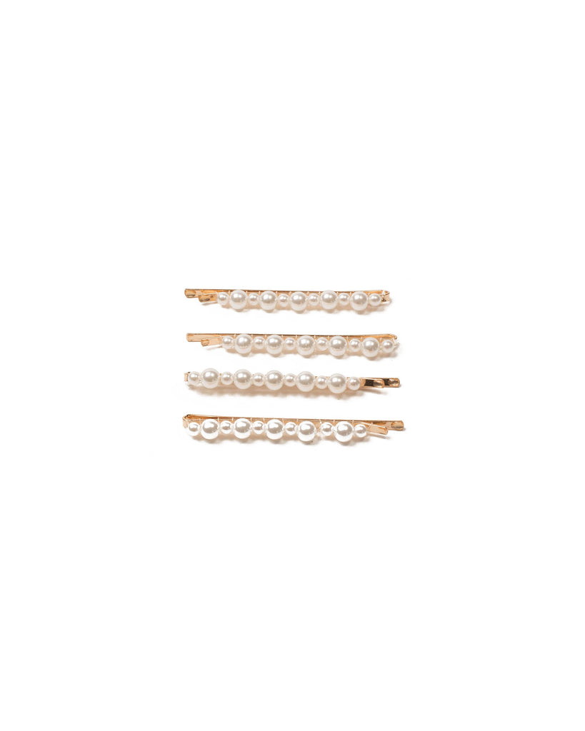 Ivory Pearl Encrusted Hair Pins