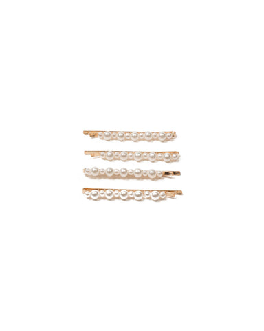 Ivory Pearl Encrusted Hair Pins