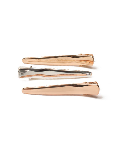 Multi Tone Metal Hair Clips