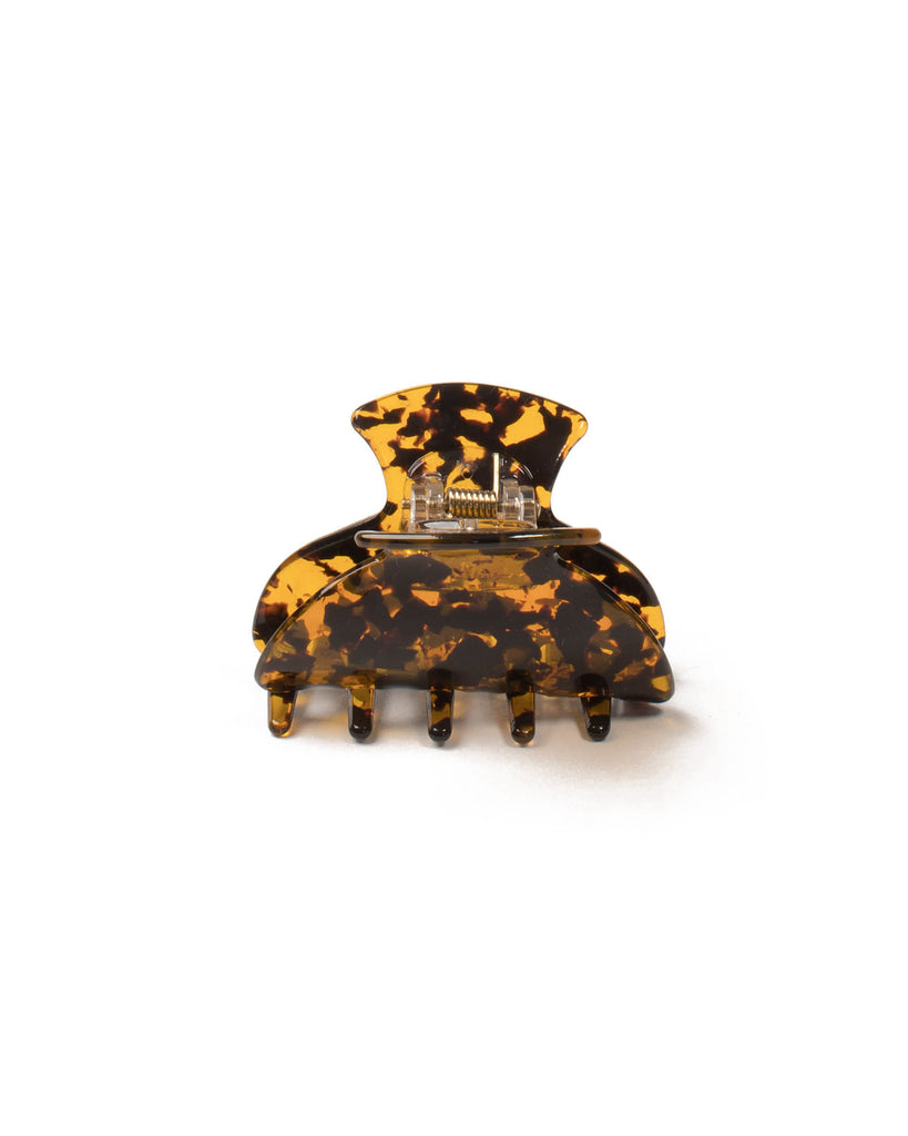 Brown Gold Tone Medium Tortoise Acrylic Hair Clip