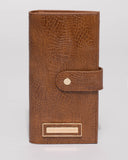 Tan Jessie Flat Tab Wallet