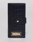Navy Jessie Flat Tab Wallet