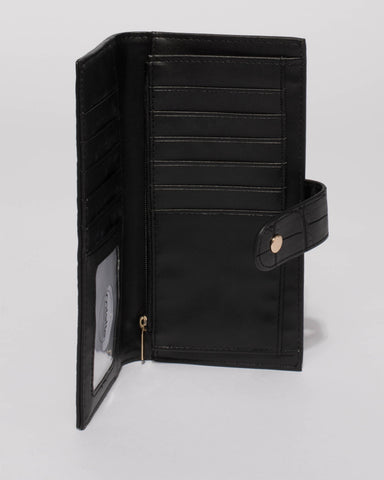 Black Jessie Flat Tab Wallet