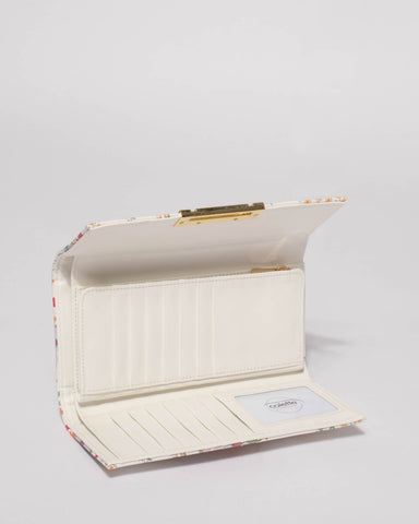 Multi Colour Floral Naomi Lock Wallet
