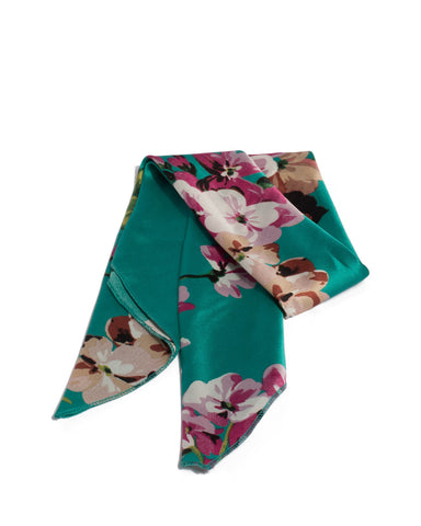 Green Printed Fabric Hair Scarf