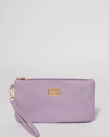 Lilac Brook Wristlet Purse