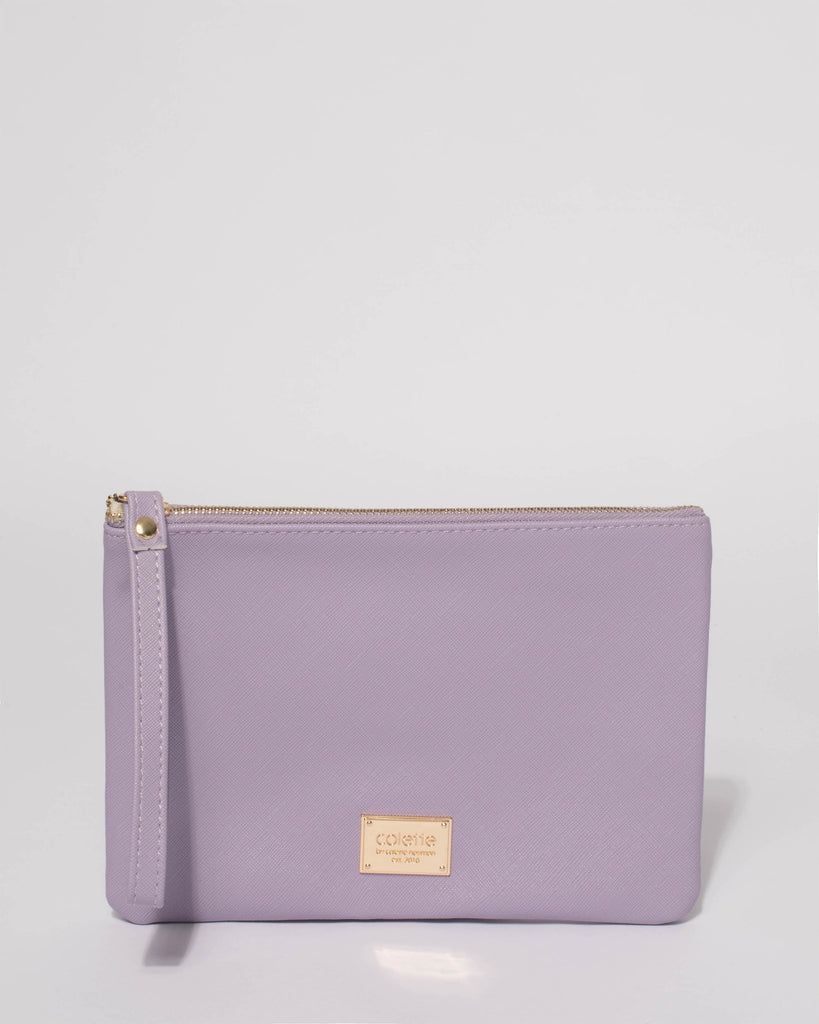 Lilac Poppy Purse