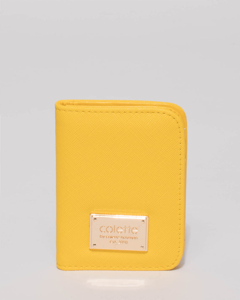 Yellow Est Credit Card Purse
