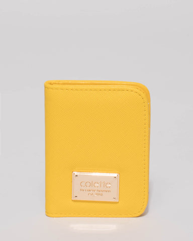 Yellow Est Credit Card Purse