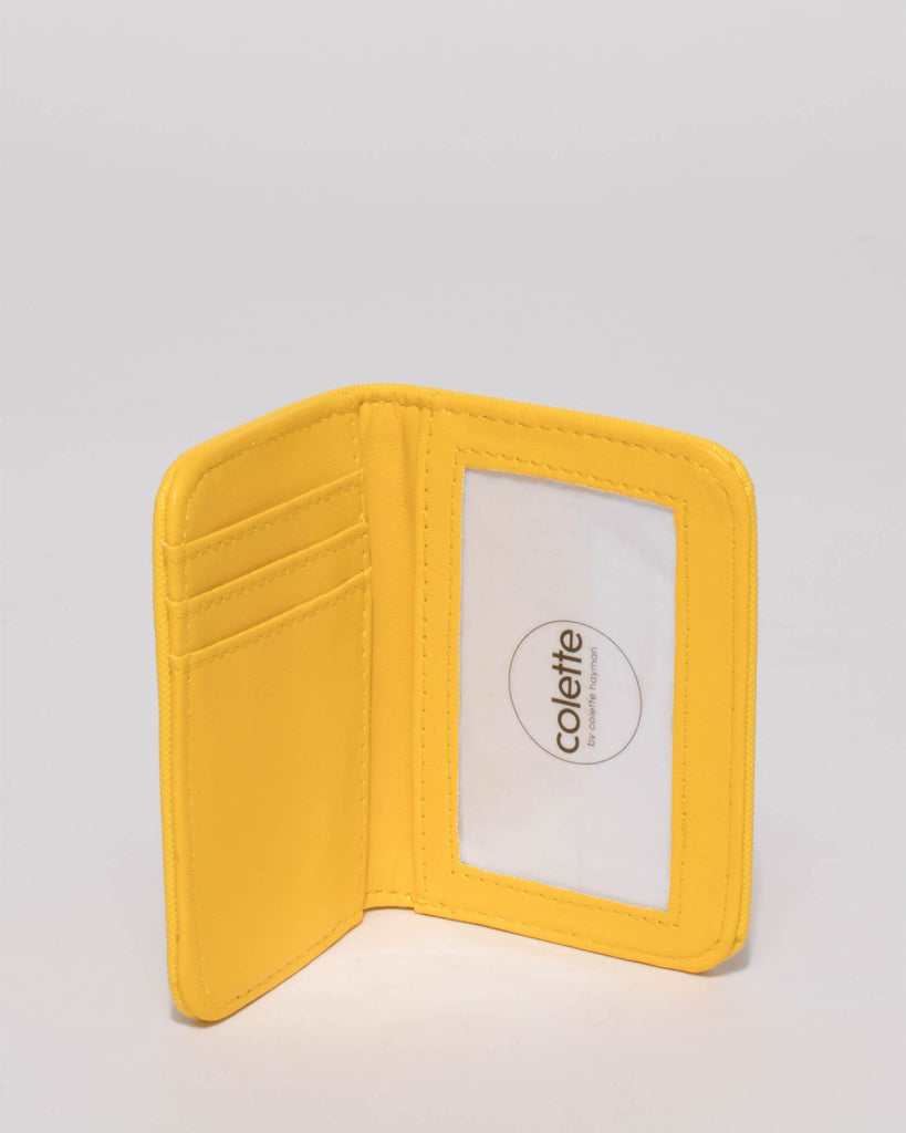 Yellow Est Credit Card Purse