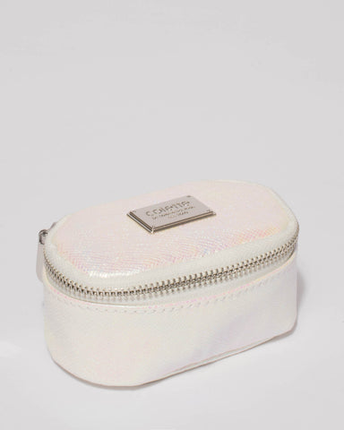 Hologram Textured Jewel Purse