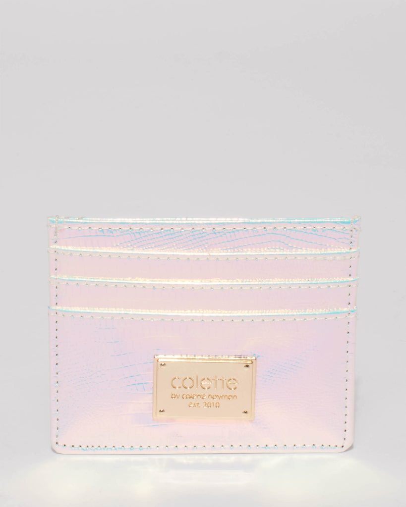 Hologram Textured Mila Credit Card Purse
