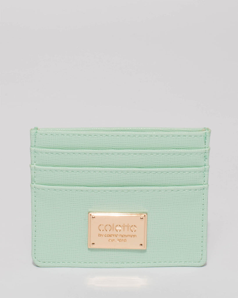 Mint Green Mila Credit Card Purse