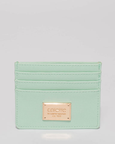 Mint Green Mila Credit Card Purse