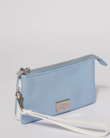 Blue White Multi Purse