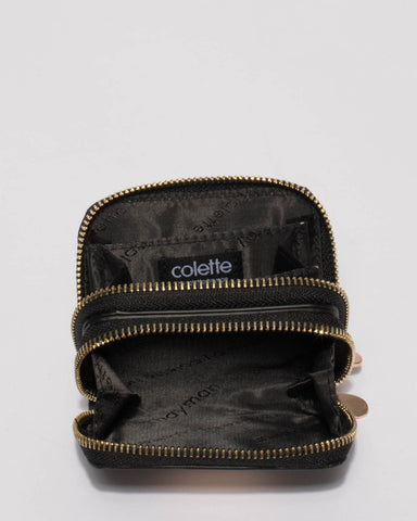 Black Debbie Zip Purse