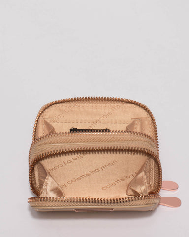 Natural Debbie Zip Purse