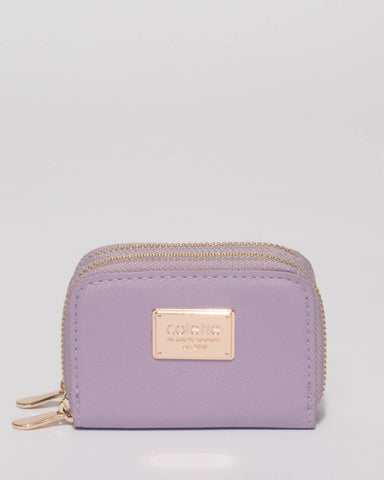 Lilac Debbie Zip Purse