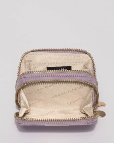 Lilac Debbie Zip Purse