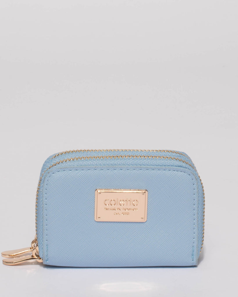 Blue Debbie Zip Purse