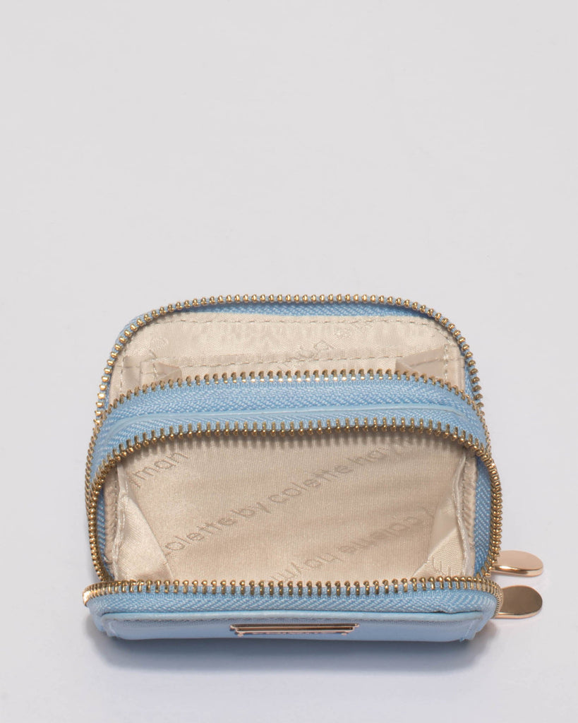 Blue Debbie Zip Purse