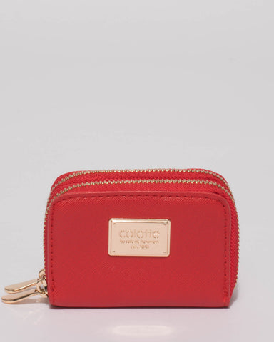 Red Debbie Zip Purse