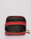 Red Debbie Zip Purse