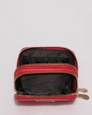 Red Debbie Zip Purse