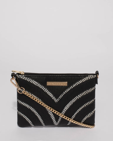 Black Leopard Peta Crossbody Bag