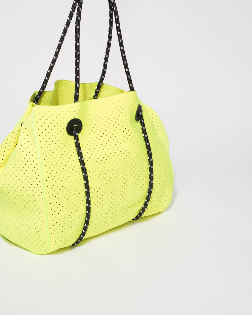 Fluorescent Yellow Katy Punchout Tote Bag