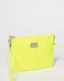 Fluorescent Yellow Plain Peta Crossbody Bag