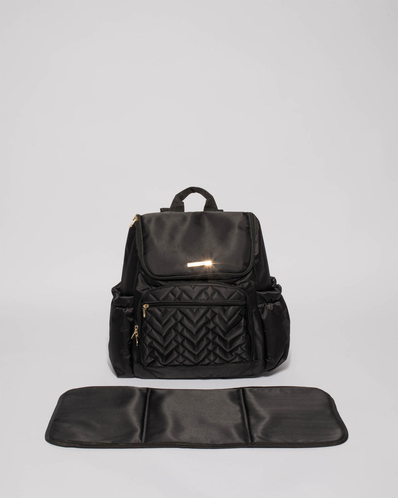 Black Baby Travel Bag Backpack