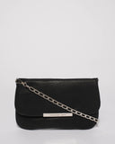 Black Ruth Chain Crossbody Bag
