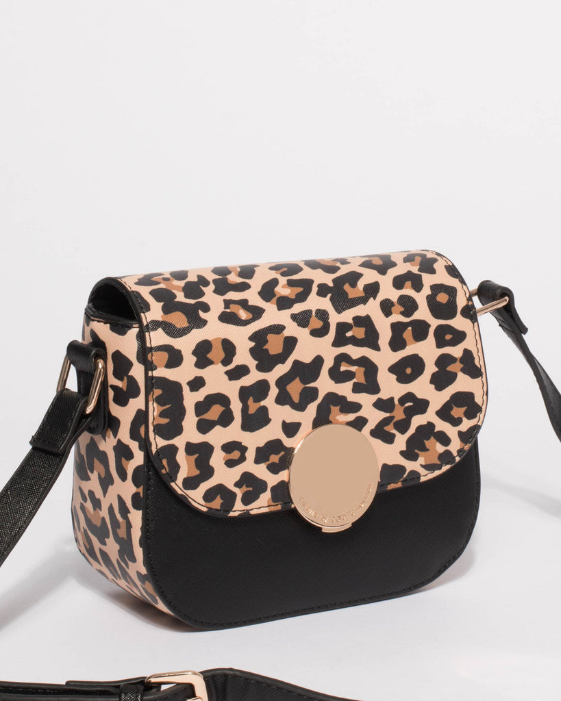 Leopard Charly Saddle Crossbody Bag