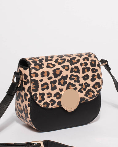 Leopard Charly Saddle Crossbody Bag