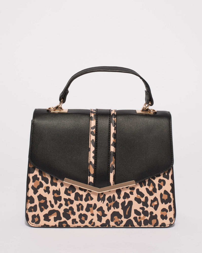 Leopard Jennifer Top Handle Tote Bag